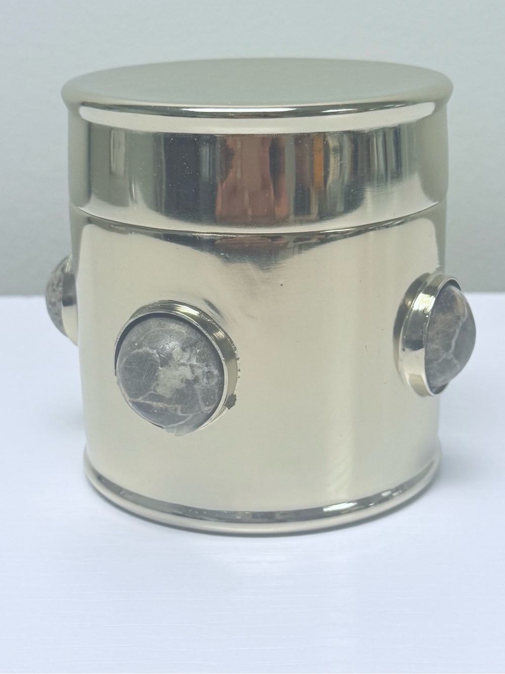 Brass Canister with Stone Details - Threshold™ designed with Studio McGee 2026